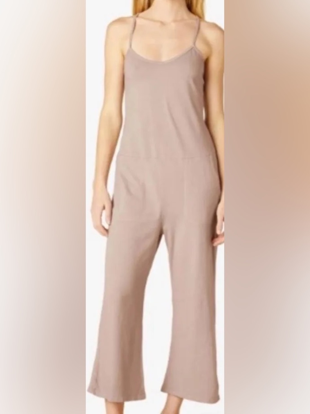 Beyond Yoga Taupe Mauve Tank Jumpsuit